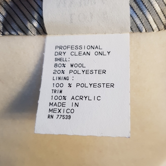 JP 1893 Off white wool blend coat 8P - Picture 7 of 8